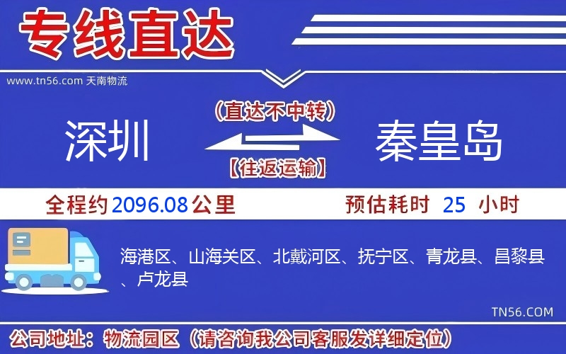 深圳到秦皇島物流公司 深圳到秦皇島物流公司