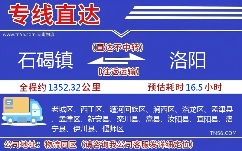 石碣鎮(zhèn)到洛陽(yáng)物流公司