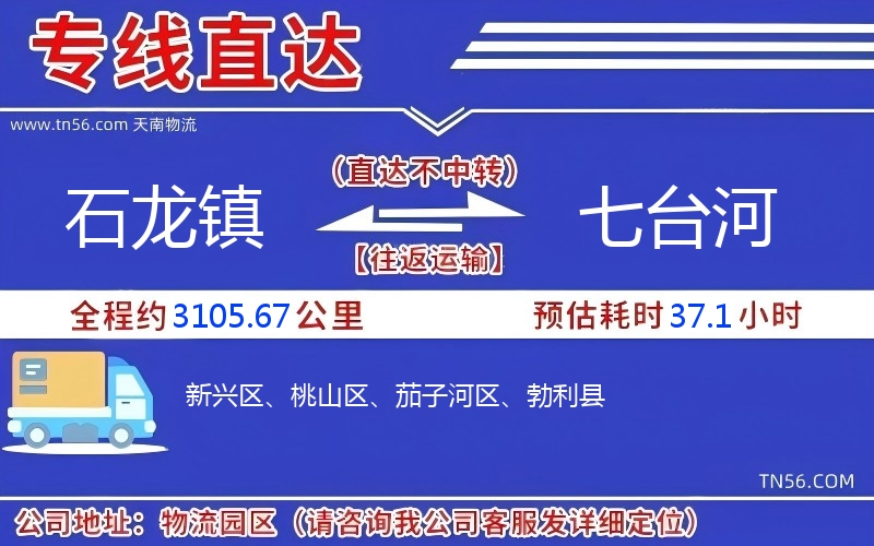 石龍鎮(zhèn)到七臺(tái)河物流公司