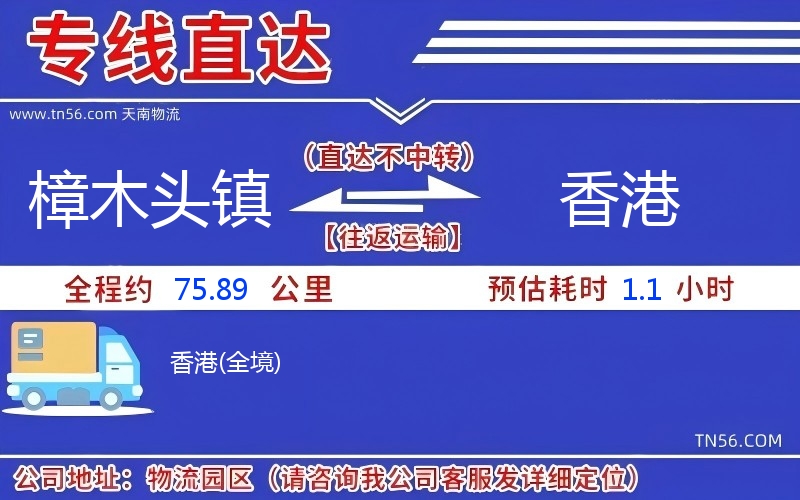 樟木頭鎮到香港物流公司